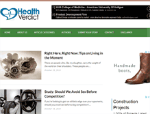 Tablet Screenshot of healthverdict.com